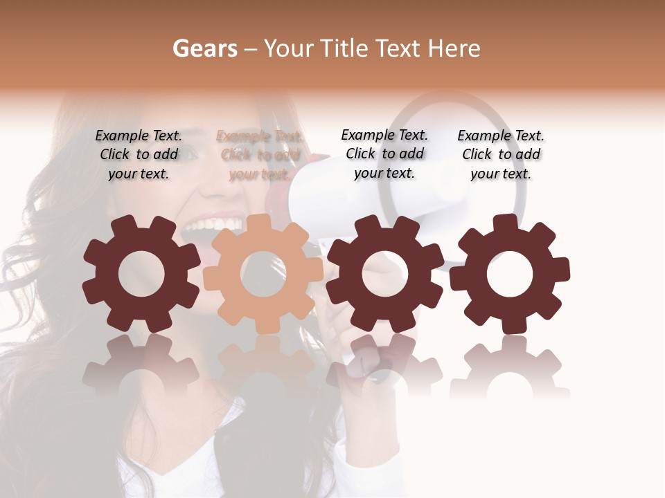 Beautiful Isolated Announce PowerPoint Template