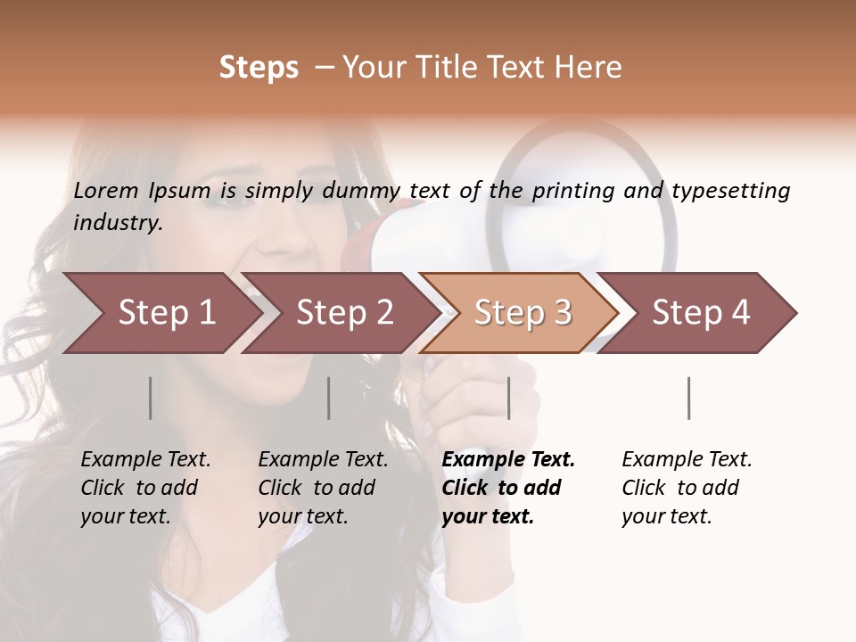 Beautiful Isolated Announce PowerPoint Template