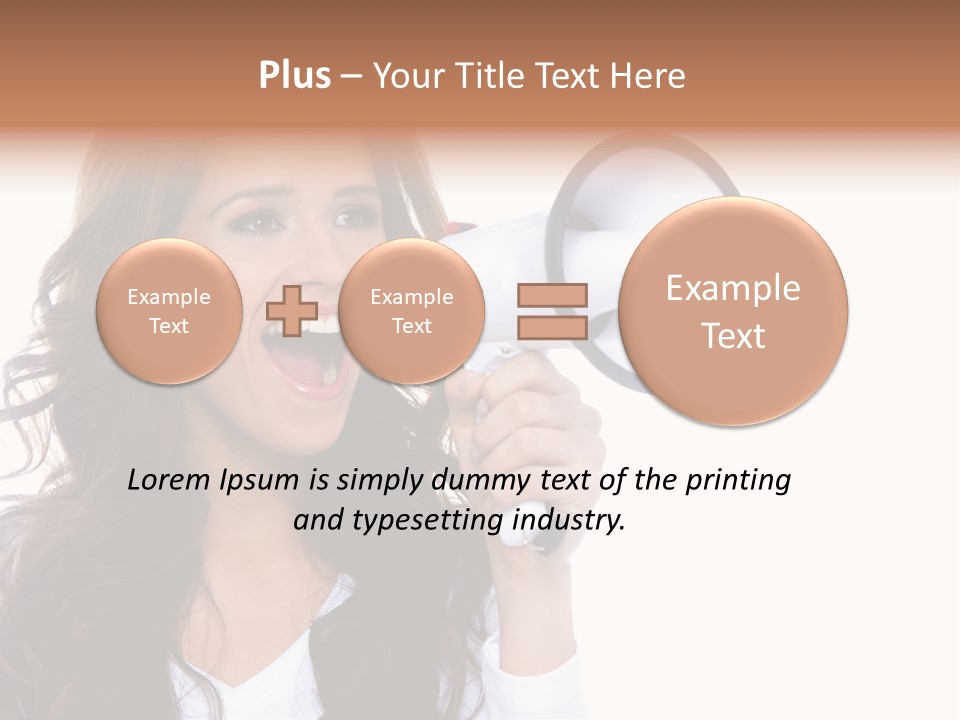 Beautiful Isolated Announce PowerPoint Template