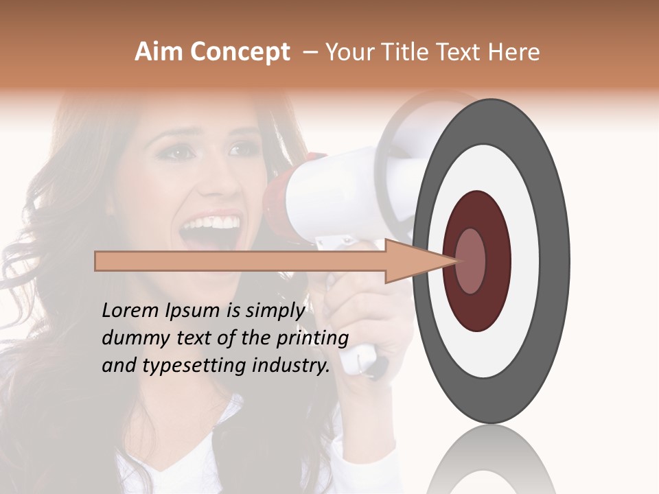 Beautiful Isolated Announce PowerPoint Template