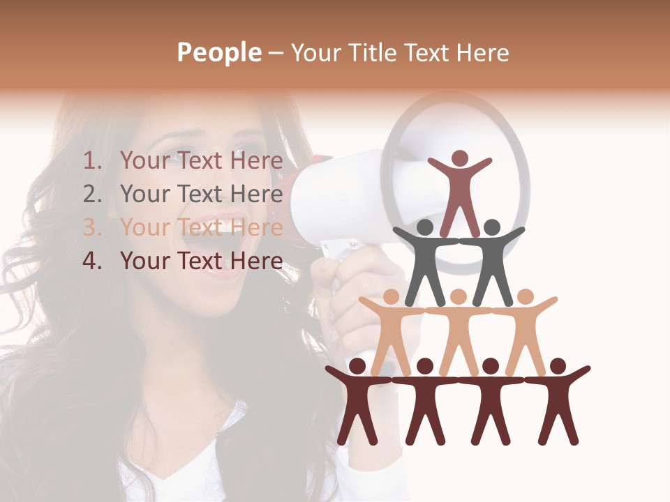 Beautiful Isolated Announce PowerPoint Template