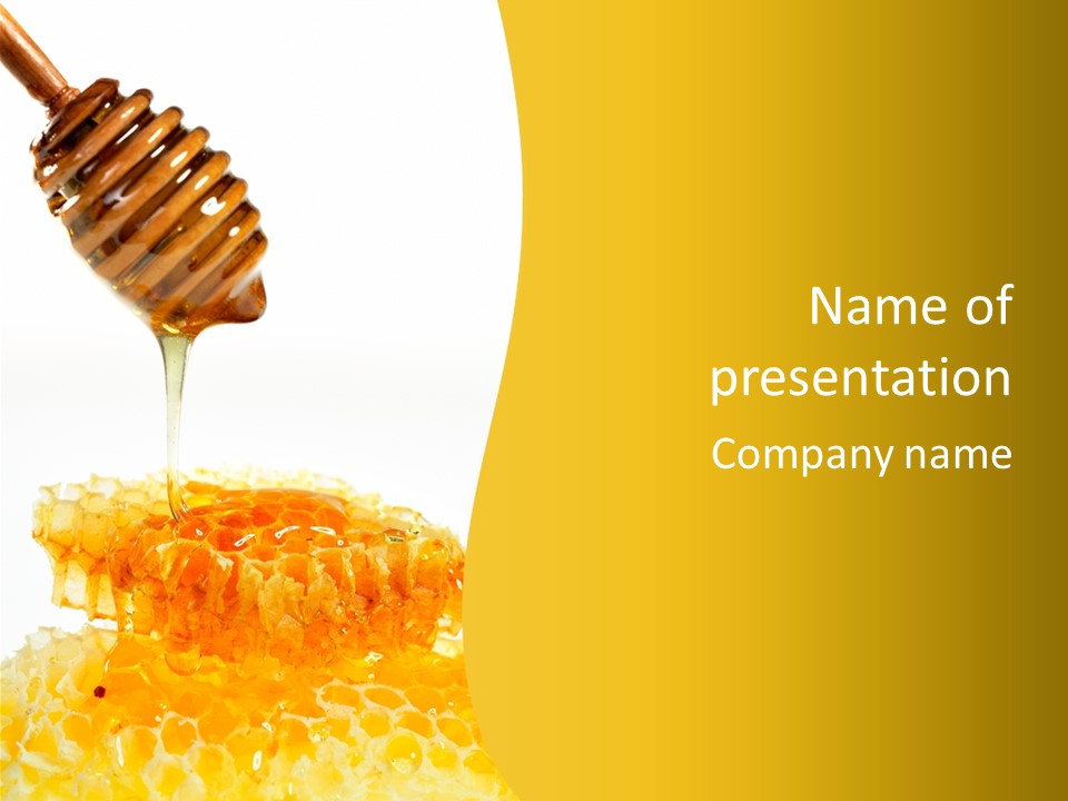 Color Ingredient Honeycomb PowerPoint Template