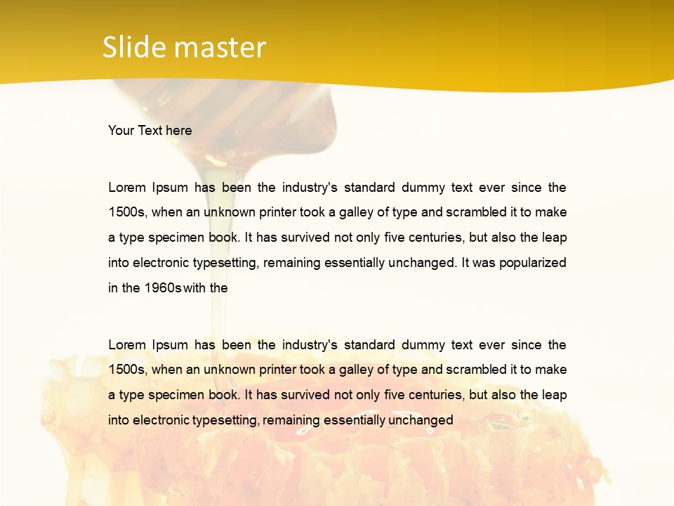 Color Ingredient Honeycomb PowerPoint Template