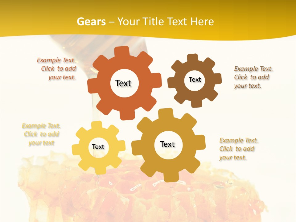 Color Ingredient Honeycomb PowerPoint Template
