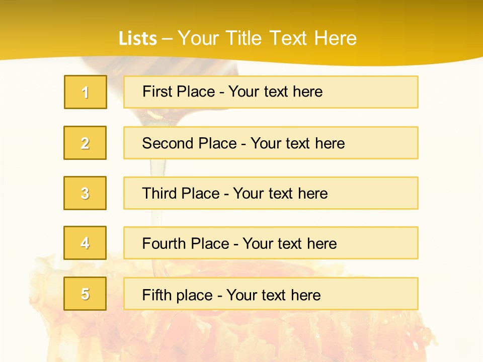 Color Ingredient Honeycomb PowerPoint Template
