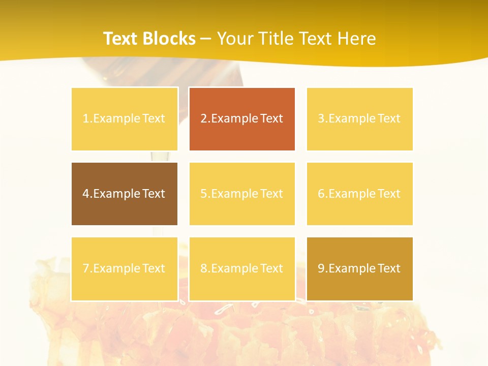 Color Ingredient Honeycomb PowerPoint Template