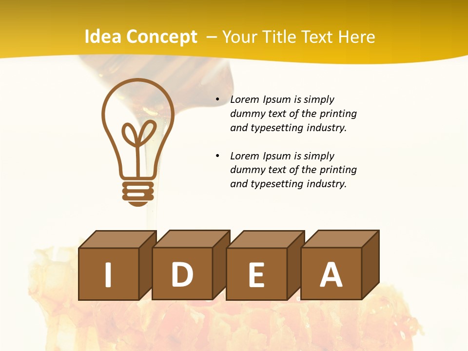 Color Ingredient Honeycomb PowerPoint Template