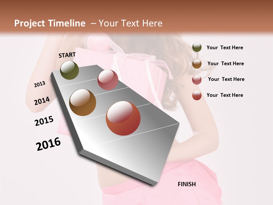 Lovely Beautiful Present PowerPoint Template