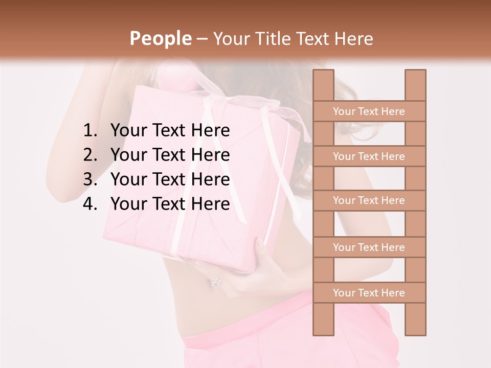 Lovely Beautiful Present PowerPoint Template