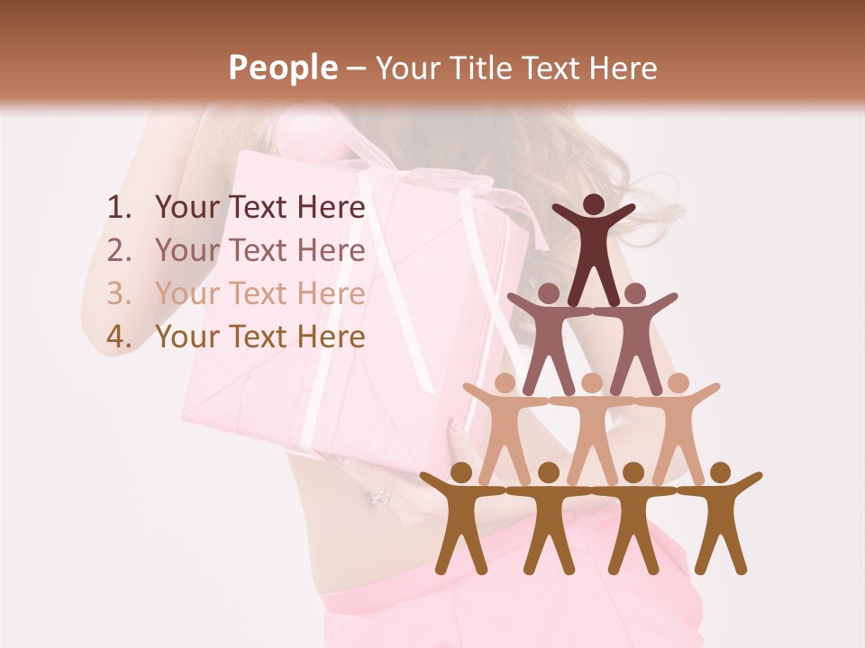 Lovely Beautiful Present PowerPoint Template