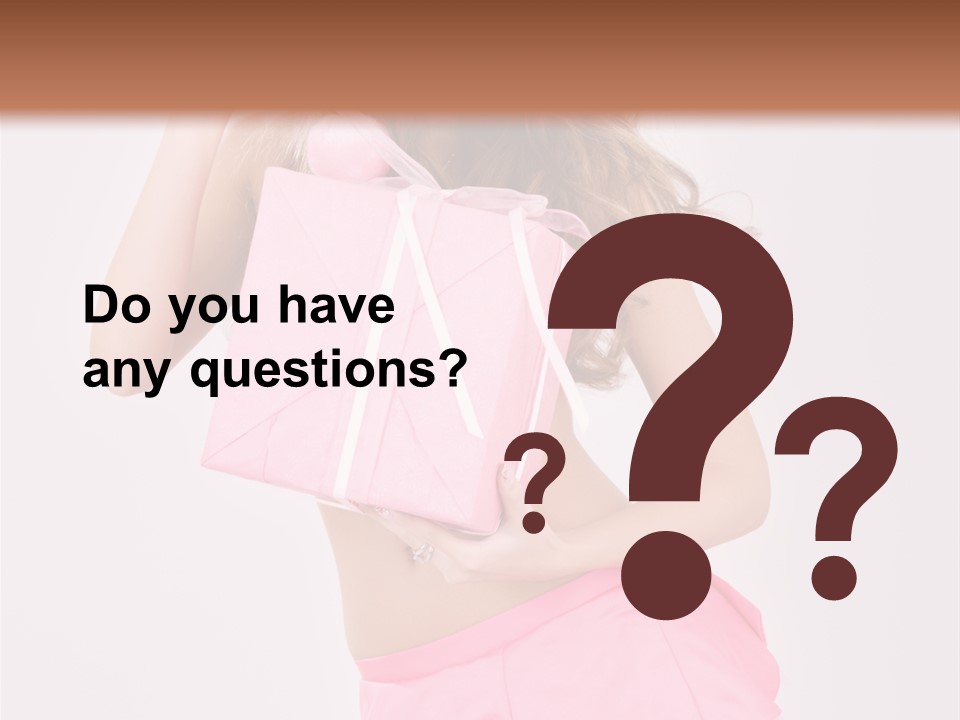 Lovely Beautiful Present PowerPoint Template