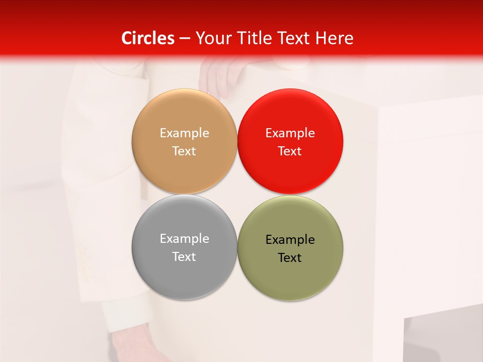 Santa Hat Businessman PowerPoint Template