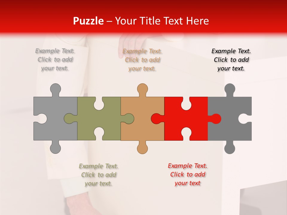 Santa Hat Businessman PowerPoint Template