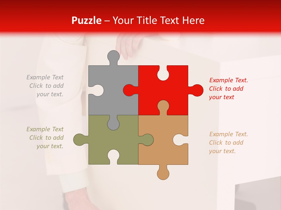 Santa Hat Businessman PowerPoint Template