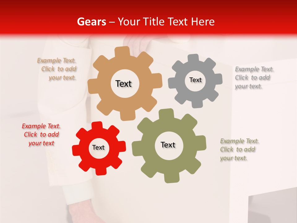 Santa Hat Businessman PowerPoint Template