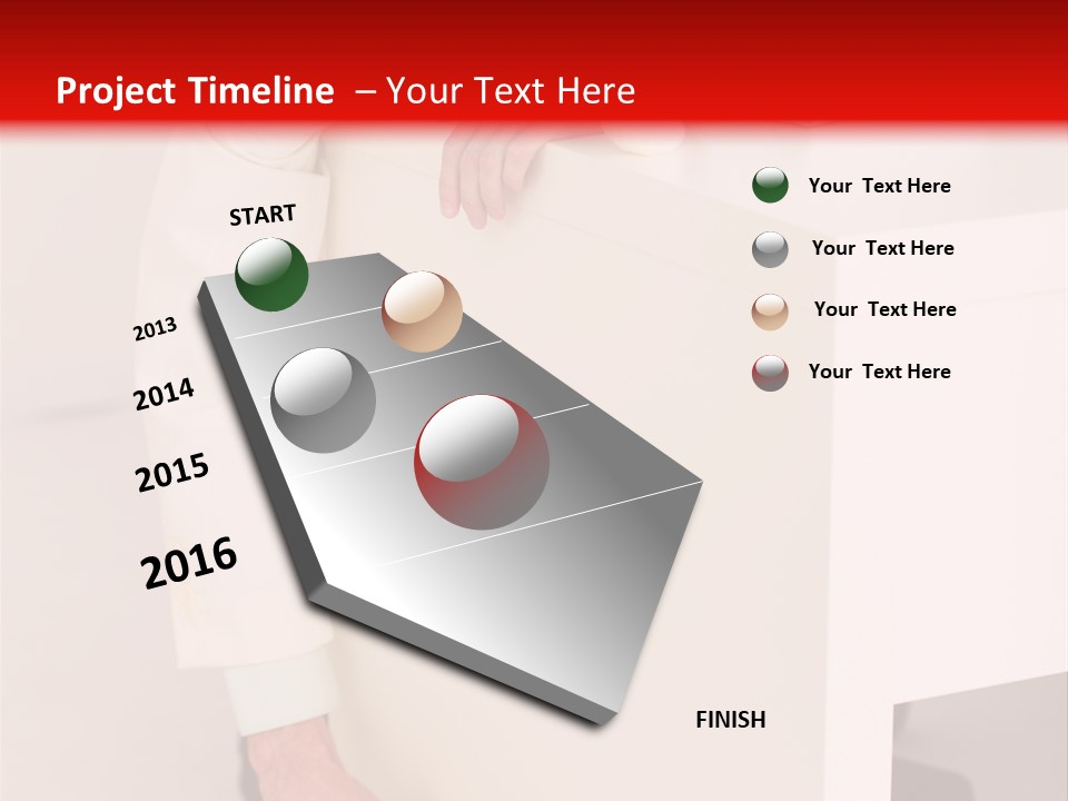 Santa Hat Businessman PowerPoint Template