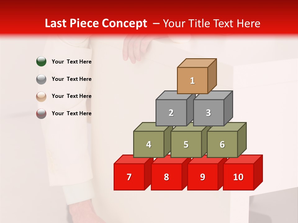 Santa Hat Businessman PowerPoint Template