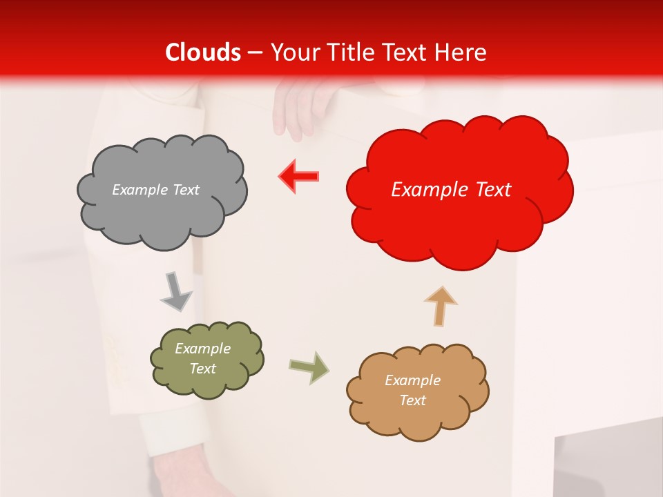 Santa Hat Businessman PowerPoint Template
