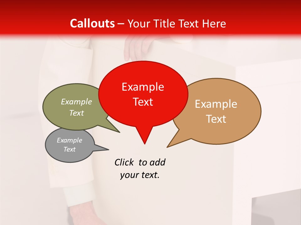 Santa Hat Businessman PowerPoint Template