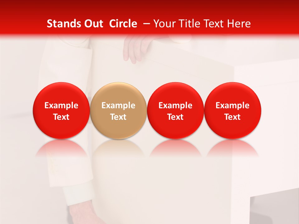 Santa Hat Businessman PowerPoint Template