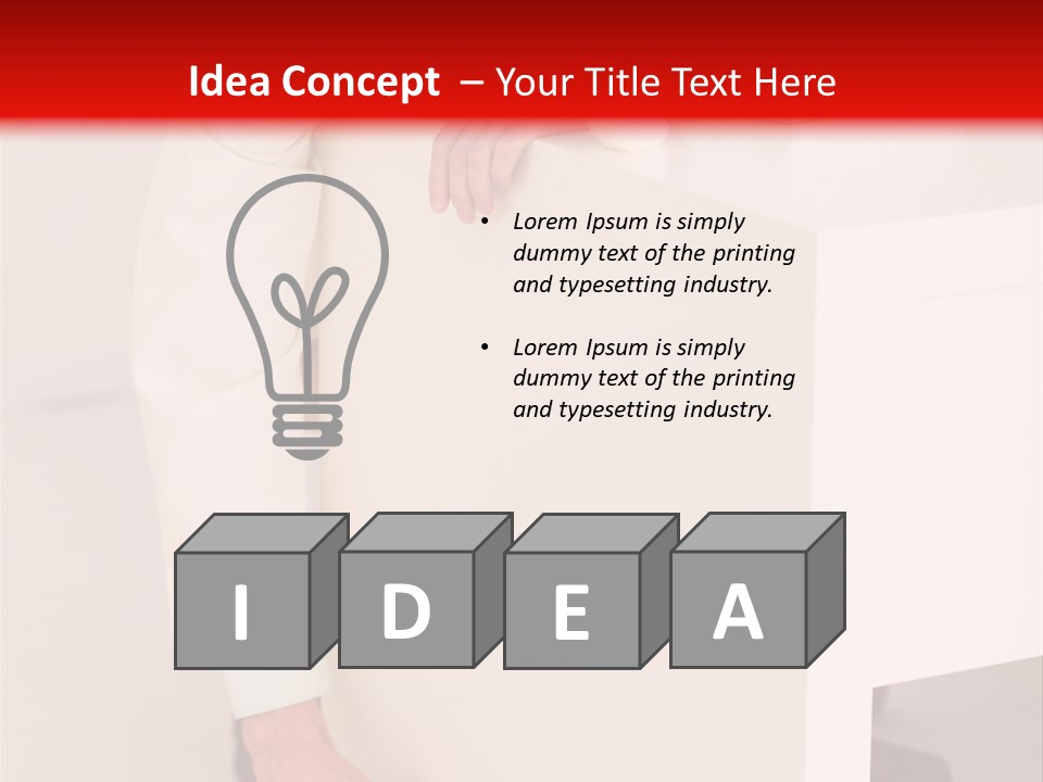 Santa Hat Businessman PowerPoint Template