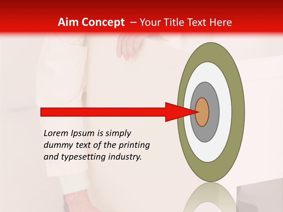 Santa Hat Businessman PowerPoint Template