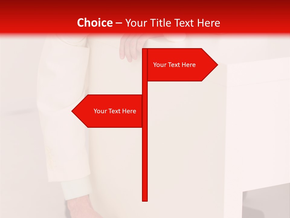 Santa Hat Businessman PowerPoint Template