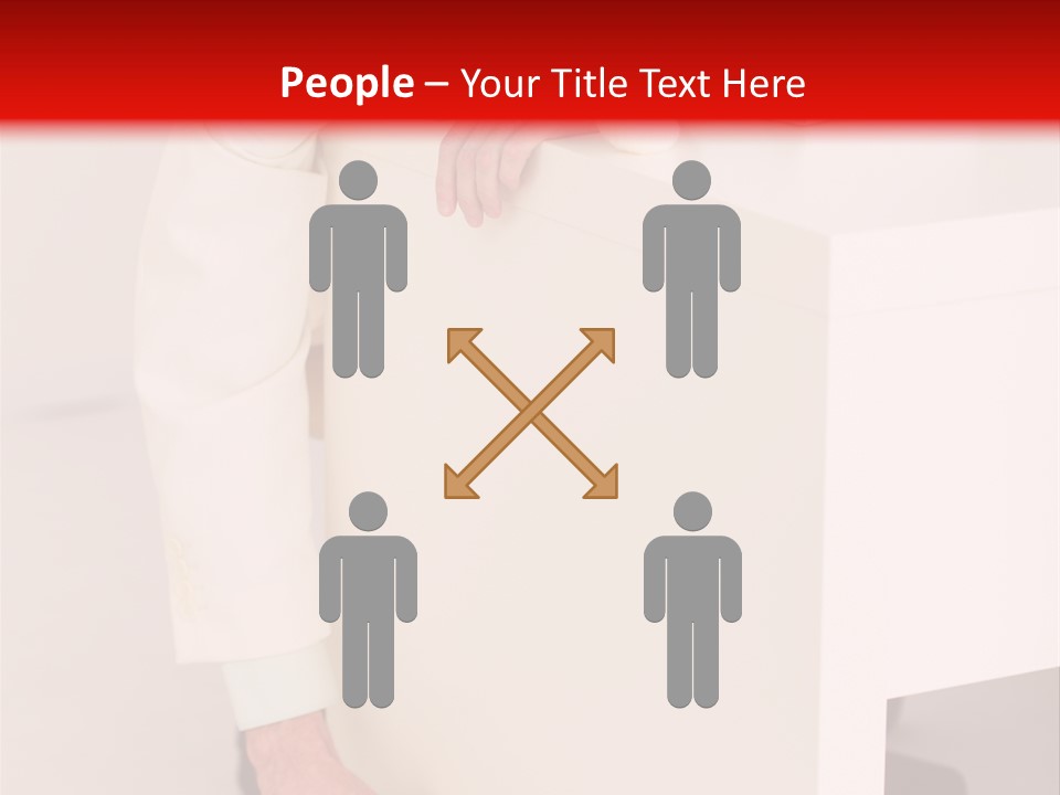 Santa Hat Businessman PowerPoint Template