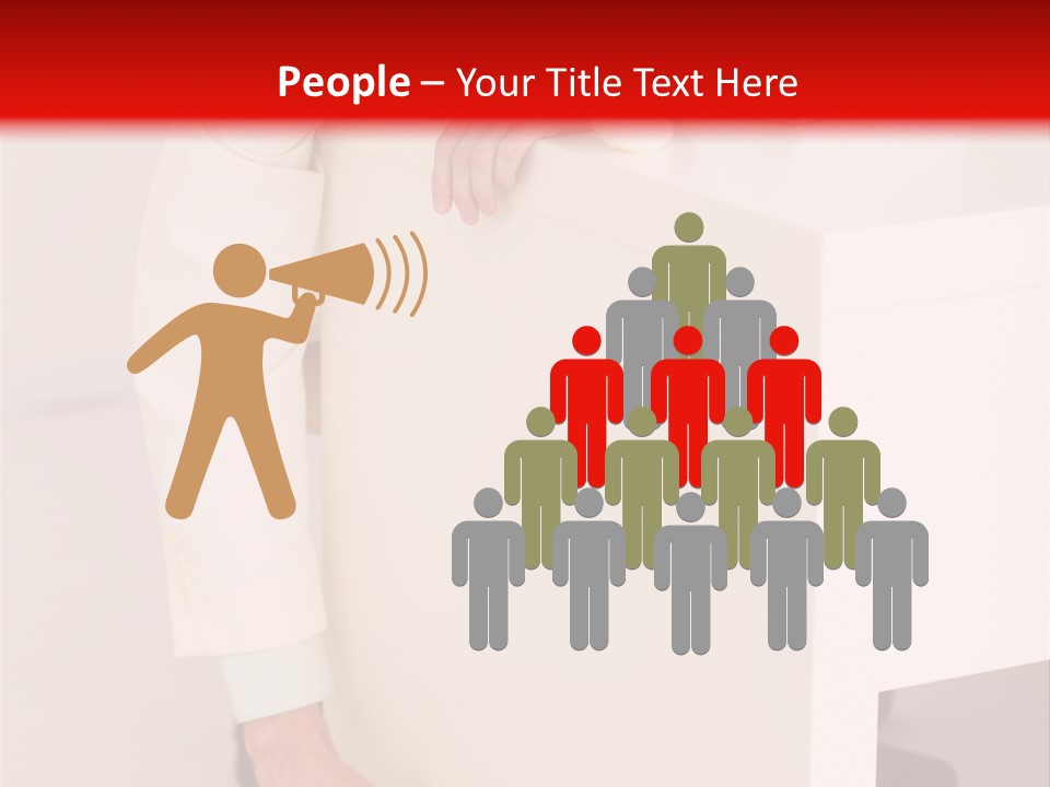 Santa Hat Businessman PowerPoint Template