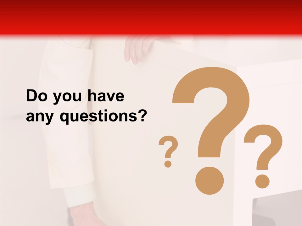 Santa Hat Businessman PowerPoint Template