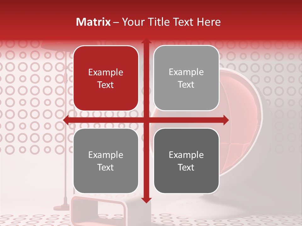 Room Red Elegance PowerPoint Template