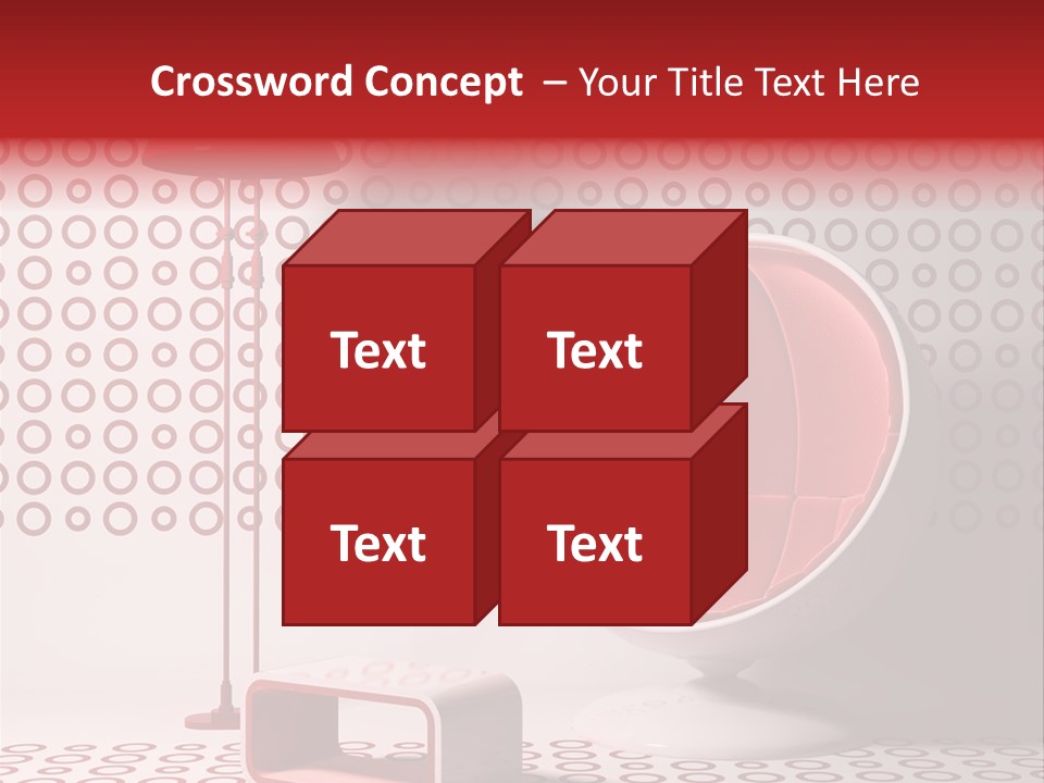 Room Red Elegance PowerPoint Template