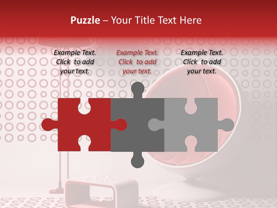 Room Red Elegance PowerPoint Template