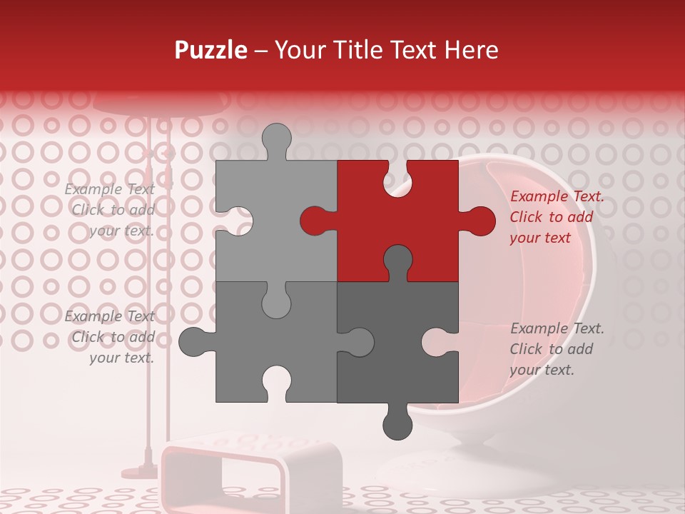 Room Red Elegance PowerPoint Template