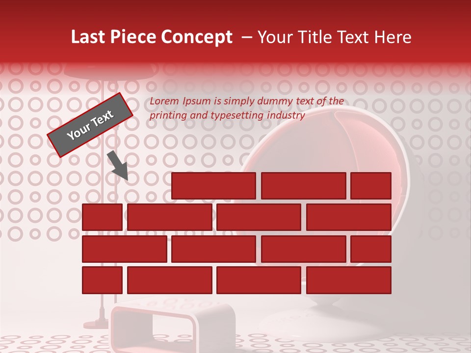 Room Red Elegance PowerPoint Template
