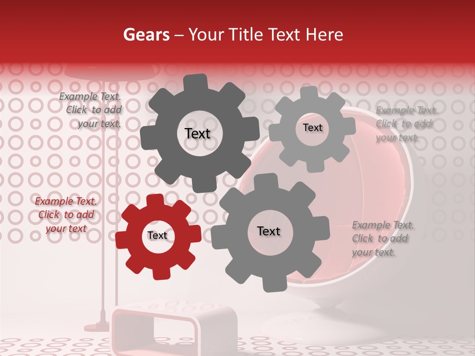 Room Red Elegance PowerPoint Template