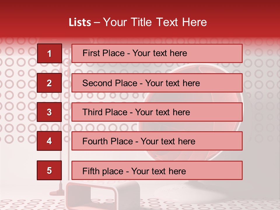 Room Red Elegance PowerPoint Template