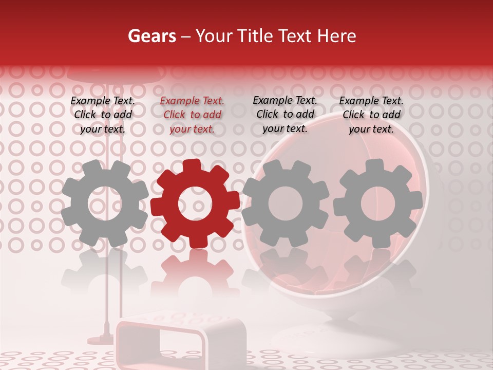 Room Red Elegance PowerPoint Template