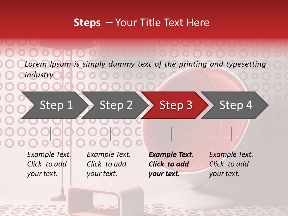 Room Red Elegance PowerPoint Template