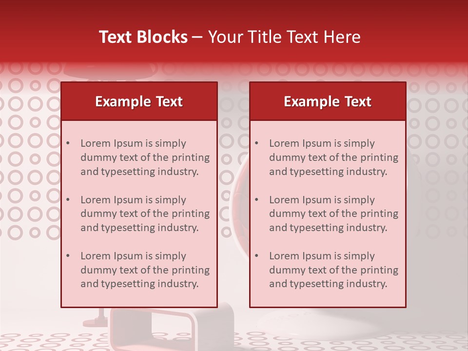 Room Red Elegance PowerPoint Template