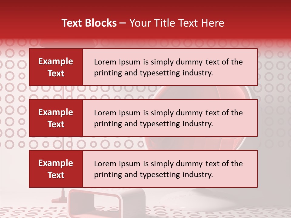 Room Red Elegance PowerPoint Template