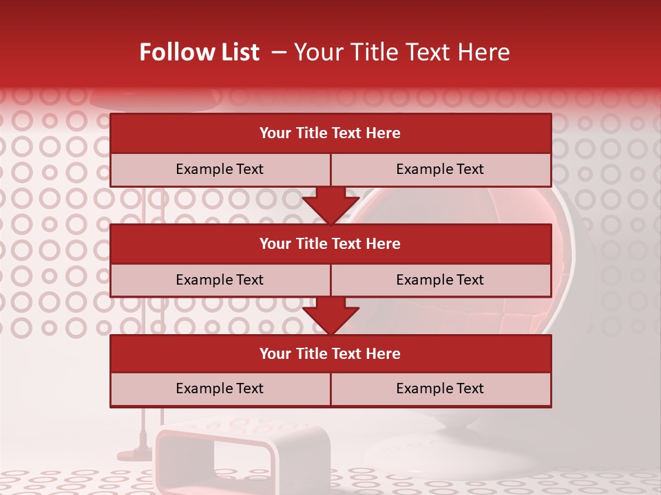 Room Red Elegance PowerPoint Template