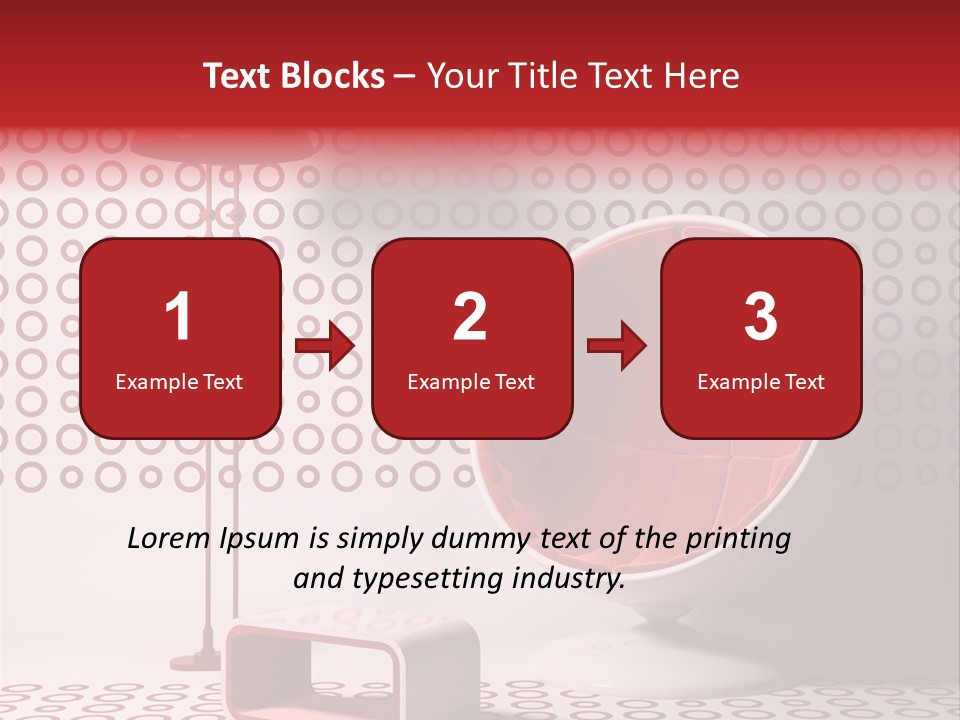 Room Red Elegance PowerPoint Template