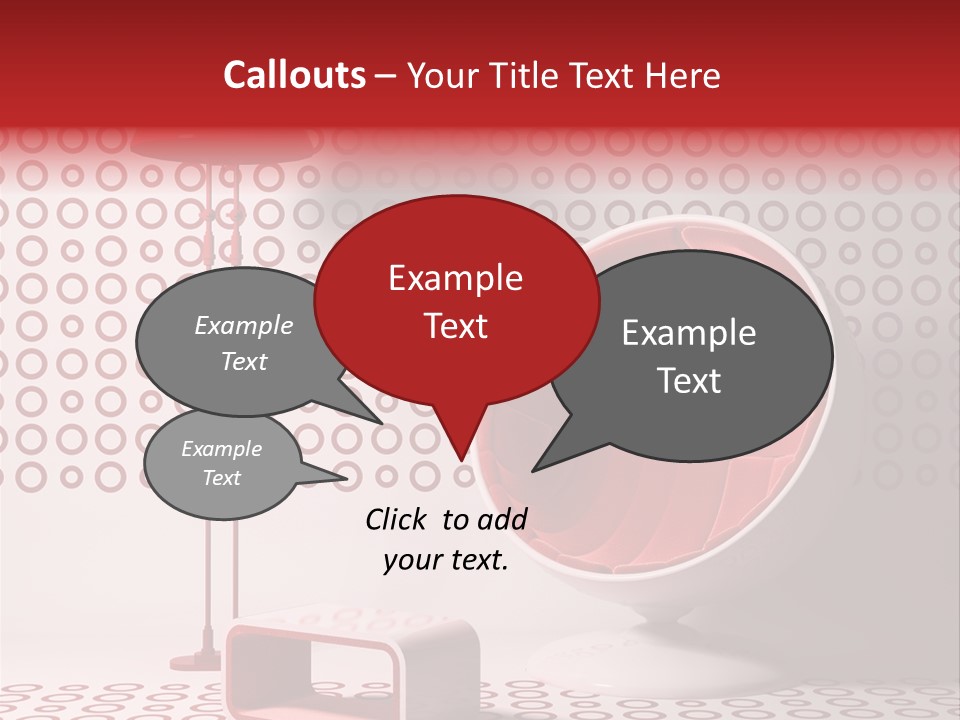 Room Red Elegance PowerPoint Template