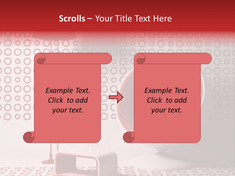 Room Red Elegance PowerPoint Template