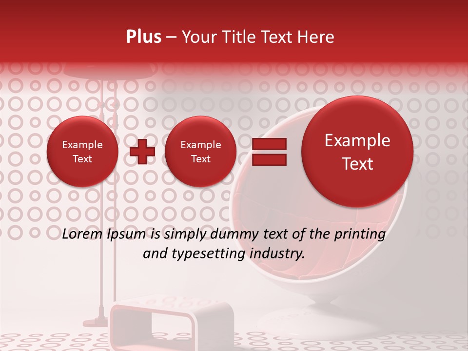Room Red Elegance PowerPoint Template