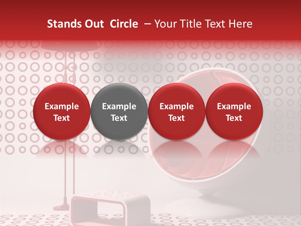 Room Red Elegance PowerPoint Template