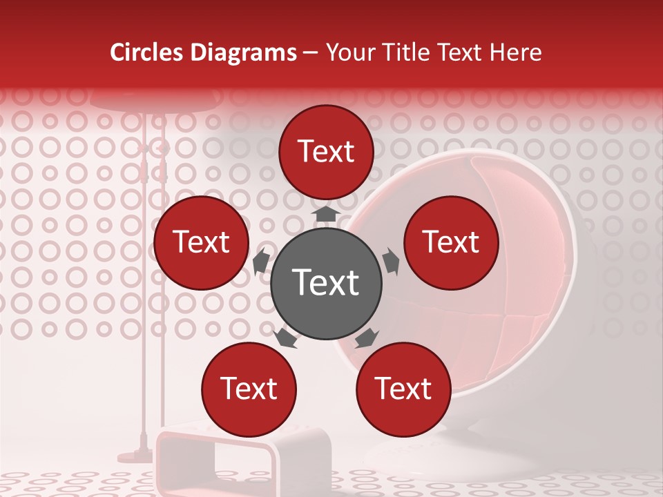 Room Red Elegance PowerPoint Template