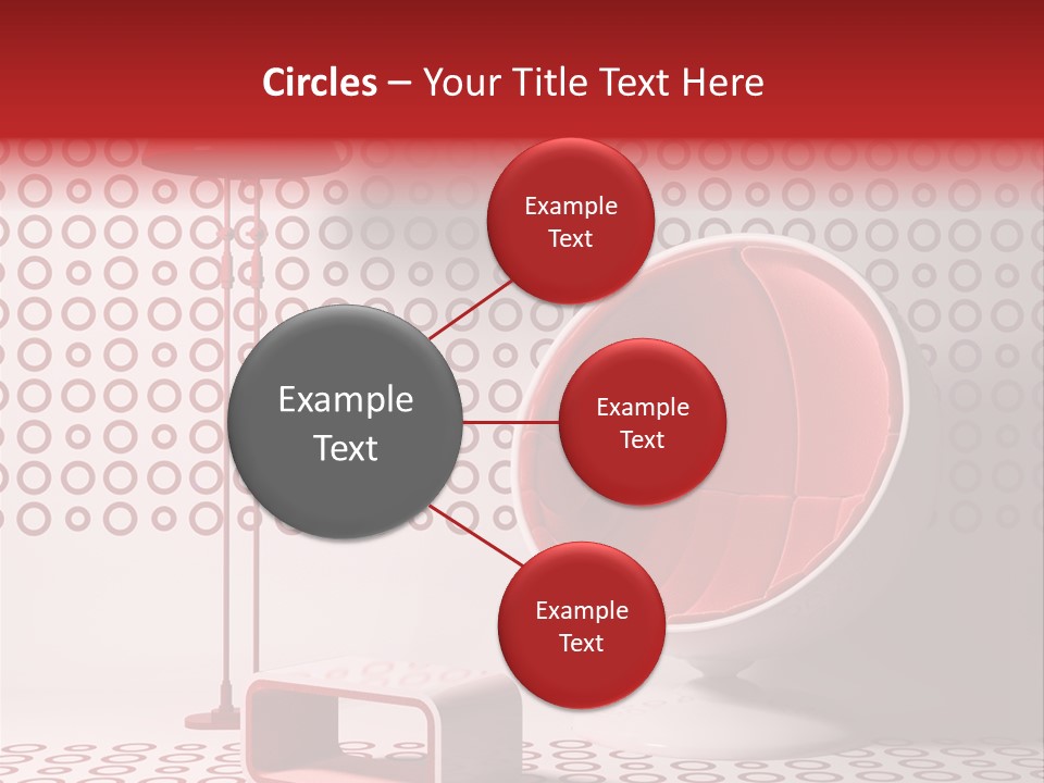 Room Red Elegance PowerPoint Template