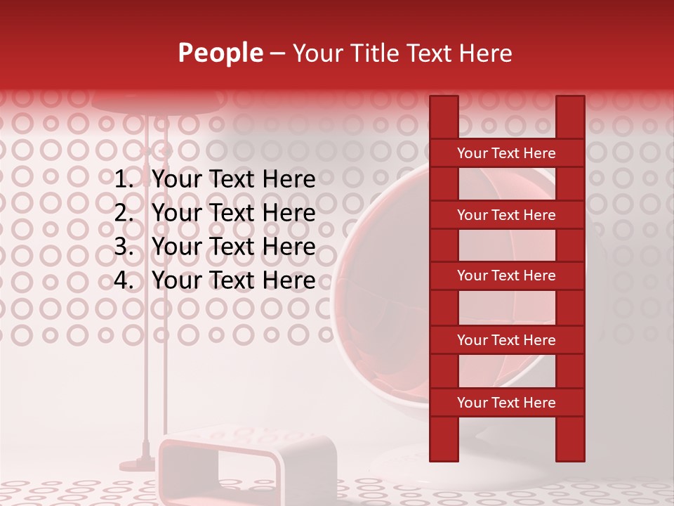 Room Red Elegance PowerPoint Template